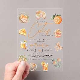 ツインシトラスかわいこちゃんサマーベビーシャワー アクリル招待状