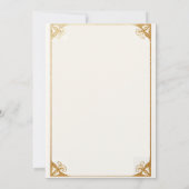 ツインシンプルブラックモダンジョイント21歳 招待状 (裏面)