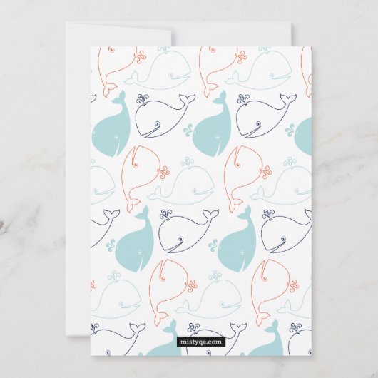 ツインシーウズダブルバースデーパーティーの招待 招待状 (裏面)