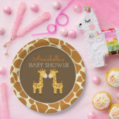 ツインジラフェスツイン紙プレート ペーパープレート (パーティー)