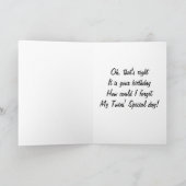 ツインスタートは毎日お気に入り誕生日 カード (内部)