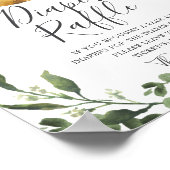 ツインスロッスベビーシャワーおむつラッフルサイン ポスター (角)