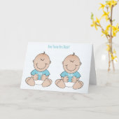 ツインズおもしろいおめでとうカード カード (黄色い花)