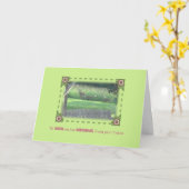 ツインズからDoe & Fawns to Mom誕生日 カード (黄色い花)