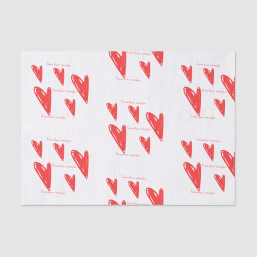 ツインズのおもしろいティッシュペーパー 薄葉紙 (正面)