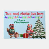 ツインズのクリスマス 玄関マット (正面)