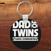 ツインズのパパクラシックオーバーアチエバー父の日 キーホルダー (正面)
