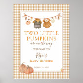 ツインズの赤ちゃんお披露目会にようこそ Two Little Pumpkins ポスター (正面)