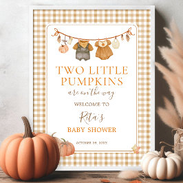 ツインズの赤ちゃんお披露目会にようこそ Two Little Pumpkins ポスター