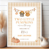 ツインズの赤ちゃんお披露目会にようこそ Two Little Pumpkins ポスター