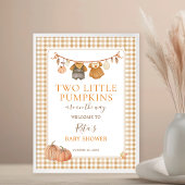 ツインズの赤ちゃんお披露目会にようこそ Two Little Pumpkins ポスター