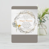 ツインズインザネストベビーシャワー招待状 招待状 (スタンド正面)