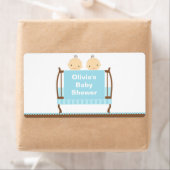 ツインズインブルークリブ水ボトルラベル ラベル (インサイチュ)