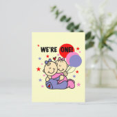 ツインズウィズワン誕生日Tシャツとギフト ポストカード (スタンド正面)