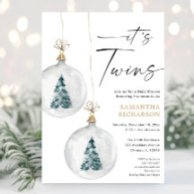 ツインズウィンタークリスマスベビーシャワー