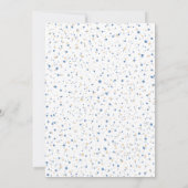 ツインズウィンターワンダーランドディアーベビーの誕生日 招待状 (裏面)