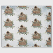 ツインズウォーターカラーパピーズベビー ラッピングペーパー (フラット)