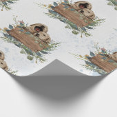 ツインズウォーターカラーパピーズベビー ラッピングペーパー (角)