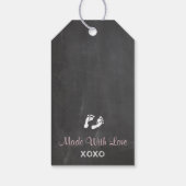 ツインズエレファントベイビーシャワーチョークありがとうありがとう ギフトタグ (裏面)