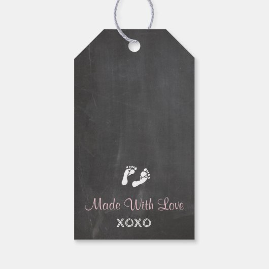 ツインズエレファントベイビーシャワーチョークありがとうありがとう ギフトタグ (裏面)