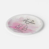 ツインズエレファントベビージャーナー紙プレート ペーパープレート (アングル)