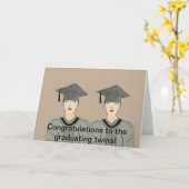 ツインズカードを卒業 カード (黄色い花)