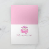 ツインズガールズおめでとう カード (内部)