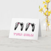 ツインズガールズおめでとう カード (黄色い花)