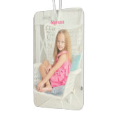 ツインズガールズ2写真名パーソナライズされたカスタム カーエアーフレッシュナー (左)