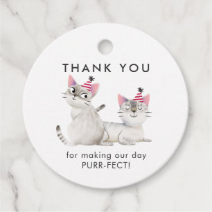 ツインズキティ猫バースデーパーティーありがとう フェイバータグ