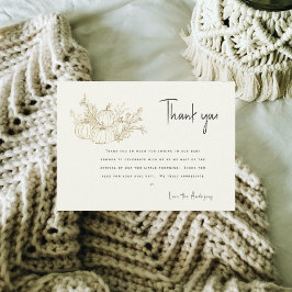 ツインズクリームリトルカボチャ赤ちゃんシャワーありがとう 招待状