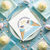 ツインズクールアイスクリームボーイズ誕生日 スタンダードランチョンナプキン