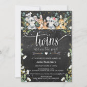 ツインズコアラ&カンガルーサファリベイビーシャワー 招待状 (正面)