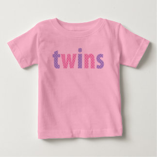 ツインズコレクション – 女子{violet + pink} ベビーTシャツ