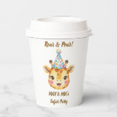 ツインズサファリ誕生日紙コップ | Roar & Pour 紙コップ (裏面)
