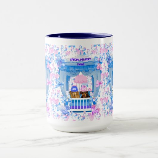 ツインズスペシャルデリバリーボーイガールコーヒーマグ マグカップ (中央)