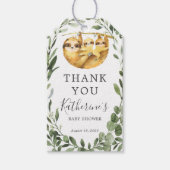 ツインズスロッスベビーシャワーメッセージカード ギフトタグ (正面)