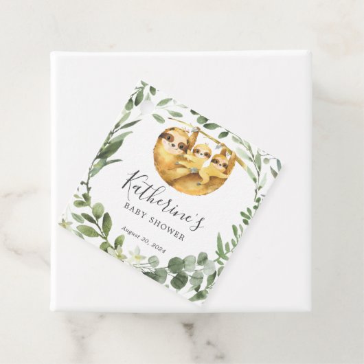 ツインズスロッスベビーシャワーメッセージカード フェイバータグ (インサイチュ)