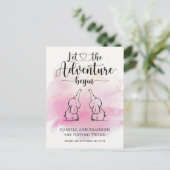 ツインズゾウ発表葉書 案内ポストカード (スタンド正面)