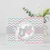 ツインズタイトゥー山形のベビーシャワー 招待状 (スタンド正面)