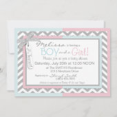 ツインズタイトゥー山形のベビーシャワー 招待状 (裏面)