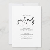 ツインズダブルグラードパーティー写真の発表 招待状 (裏面)