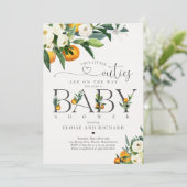 ツインズツーリトルかわいこちゃんオンザウェイベイビーシャワー 招待状 (スタンド正面)