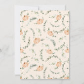 ツインズツーリトルカボチャ秋ベビーシャワー 招待状 (裏面)