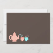 ツインズティーパーティーベビーシャワー 招待状 (裏面)