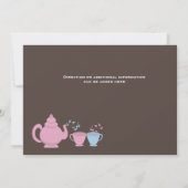 ツインズティーパーティーベビーシャワー 招待状 (裏面)