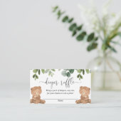 ツインズテディがオムツ男女兼用ラフを付ける エンクロージャーカード (スタンド正面)