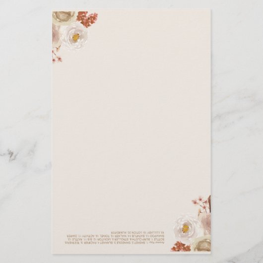 ツインズテディベアワードスクランブルベビーシャワーゲーム (裏面)