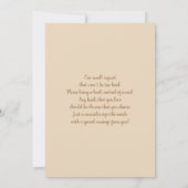 ツインズテディベアーレインボーベビーシャワー招待状 招待状 (裏面)