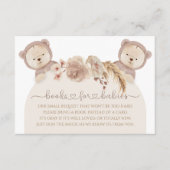 ツインズテディベア予約のリクエストを待つ エンクロージャーカード (正面)